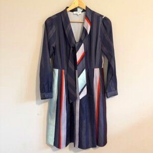 Anthropologie Raoul Made in Kind Tie Neck Shirtdress